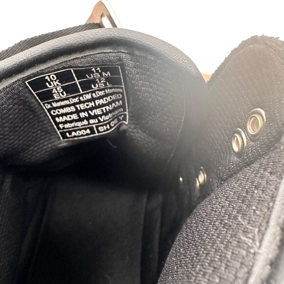 Dr. Martens Size M11/12 Combs Tech Padded Lace-Up Boots Durable Leather Textile - Picture 5 of 14